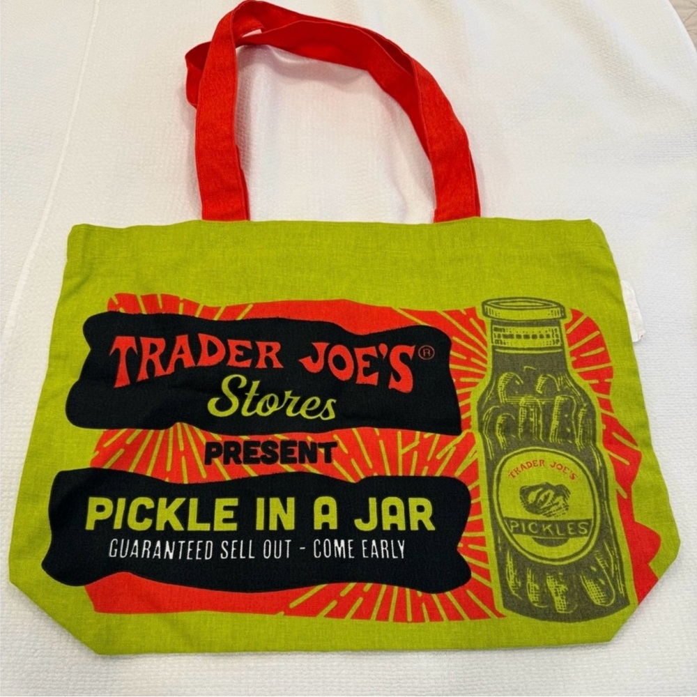 TRADER JOES PICKLE TOTE BAG: SOLD OUT!